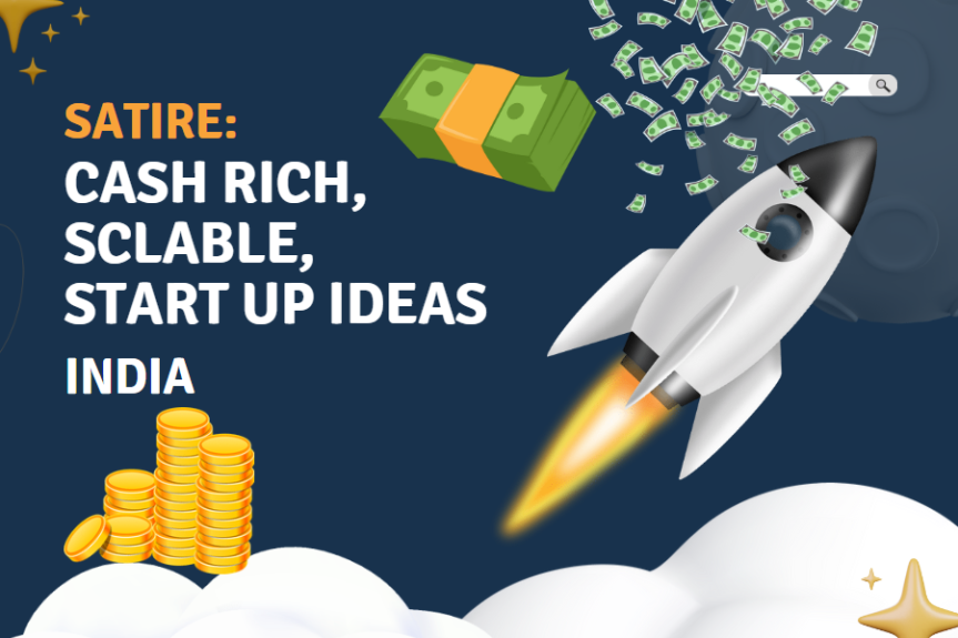 “Satire: 10 Cash Rich Startup Ideas, zero Tax worry”